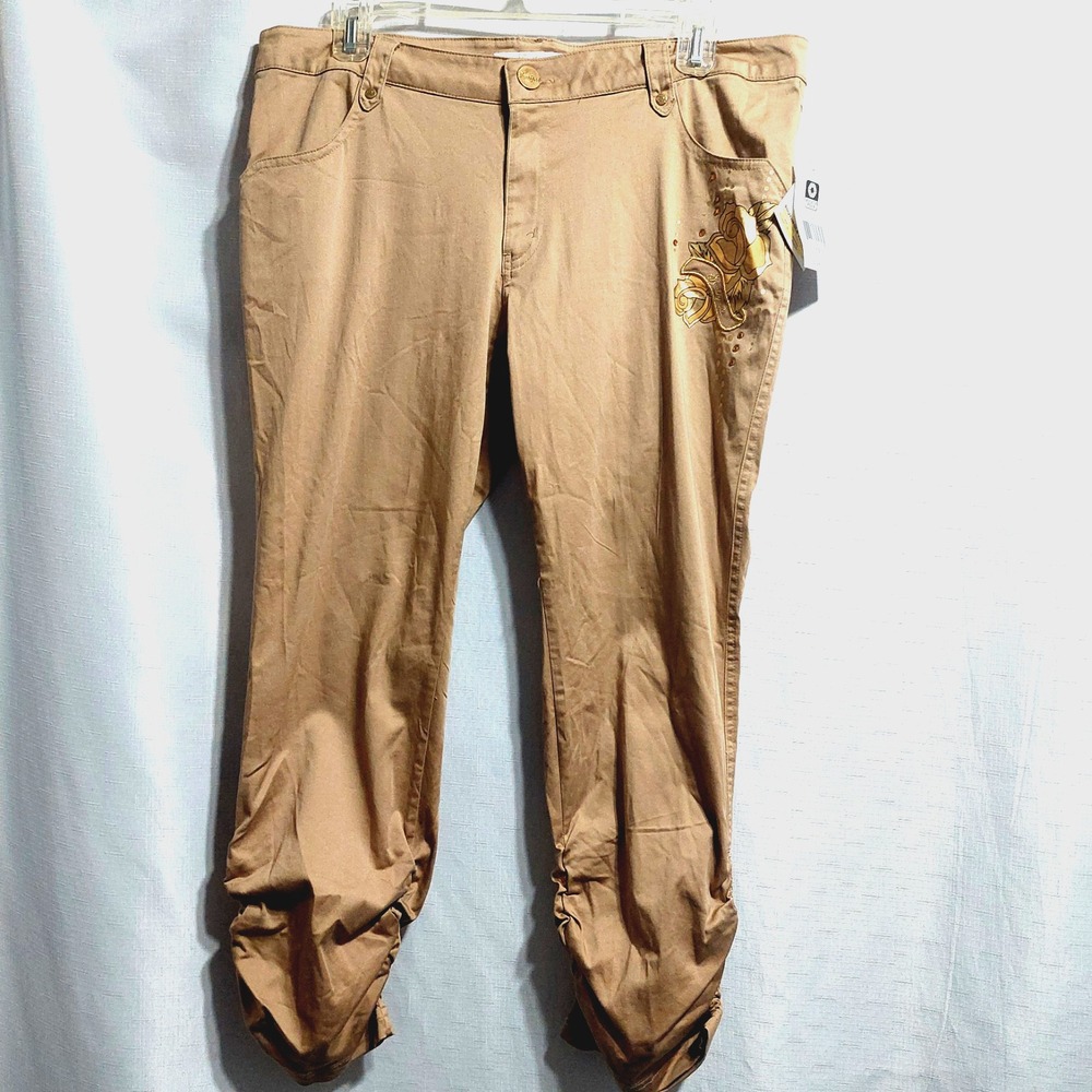 Southpole Juniors Womens‎ 13 Ruched Leg Pants Fashion Jeans Stretch Mid Rise NEW